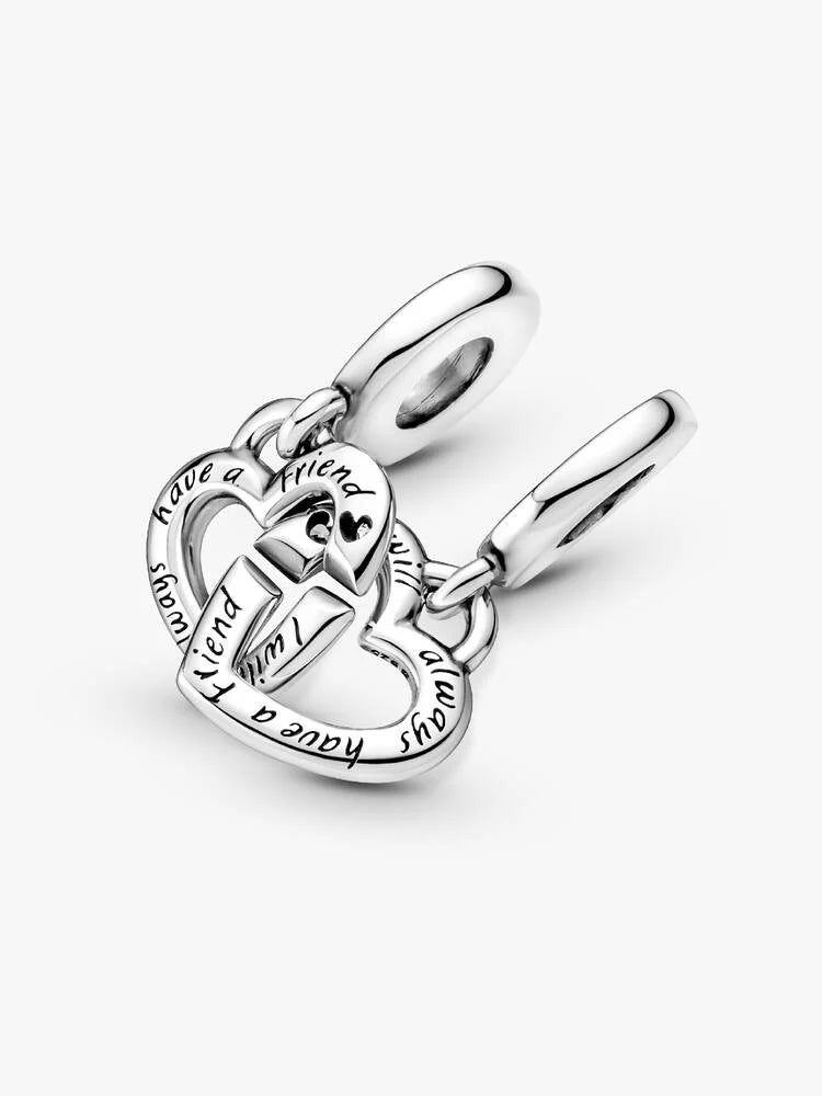 Pandora Linked Sister Hearts Split Dangle Charm 799538C01