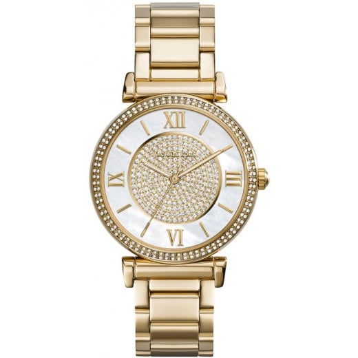 Michael Kors Gold Stainless White dial Watch for Women's MK3332