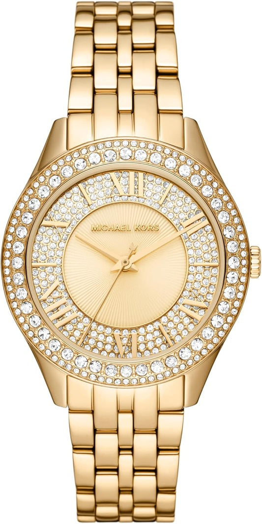 Michael Kors Harlowe Analog Gold Dial Women's Watch-MK4709