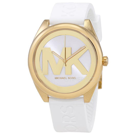 Michael Kors Women's Janelle Three-Hand Gold-Tone Stainless Steel Watch MK7141