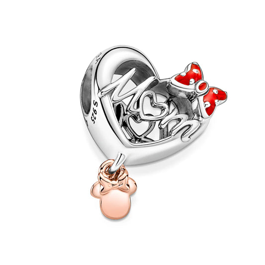 Pandora Disney Minnie Mouse Mom Heart Charm 781142C01