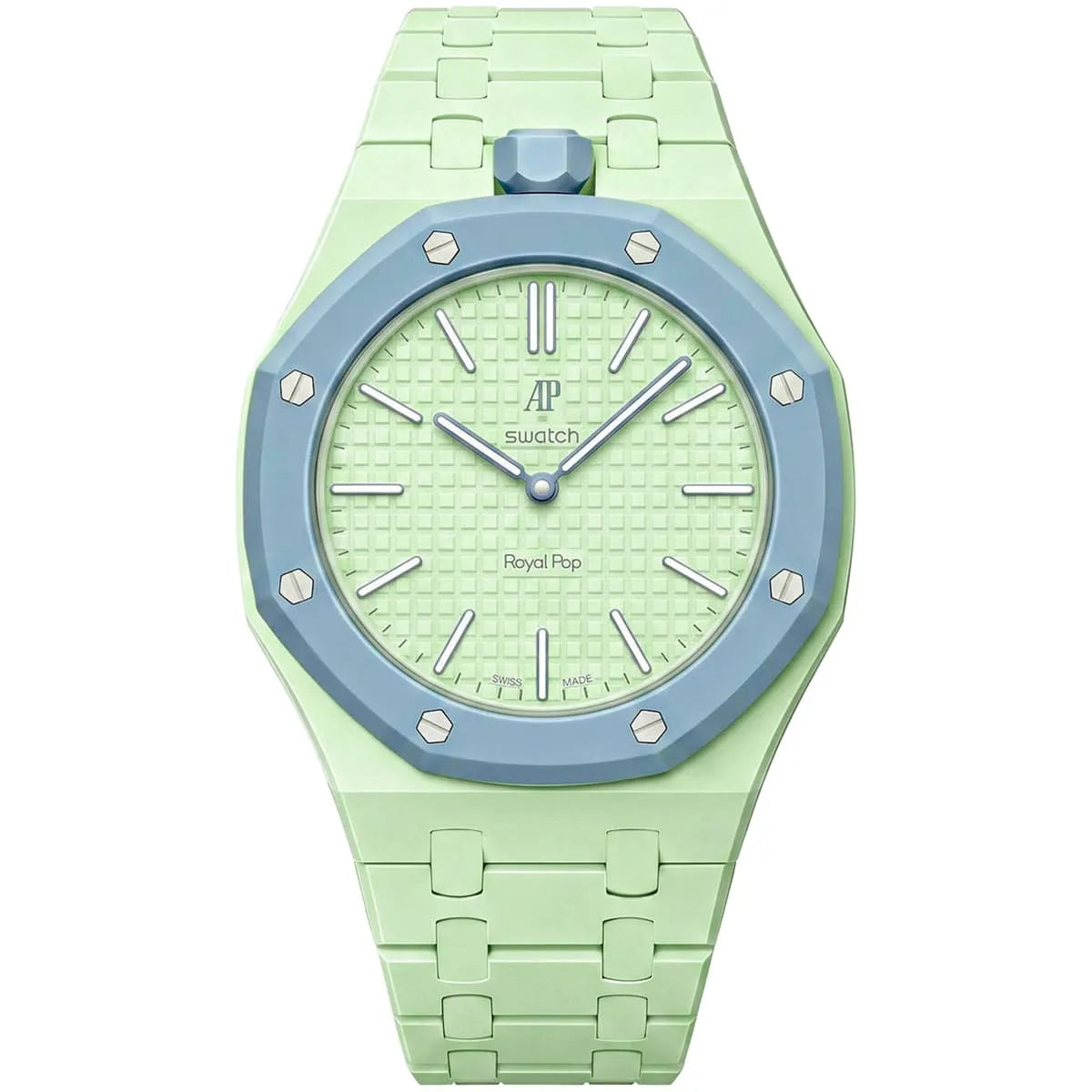 Audemars Piguet x Swatch Royal Pop BLAUE ACHT SSX03L101N Unisex Light Green Ceramic Watch