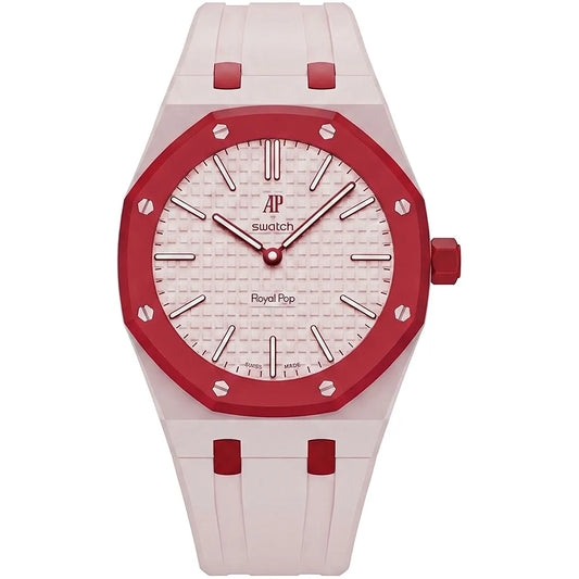 Audemars Piguet x Swatch Royal Pop OTTO ROSSO SSX03R100N Unisex Pink Dial Watch