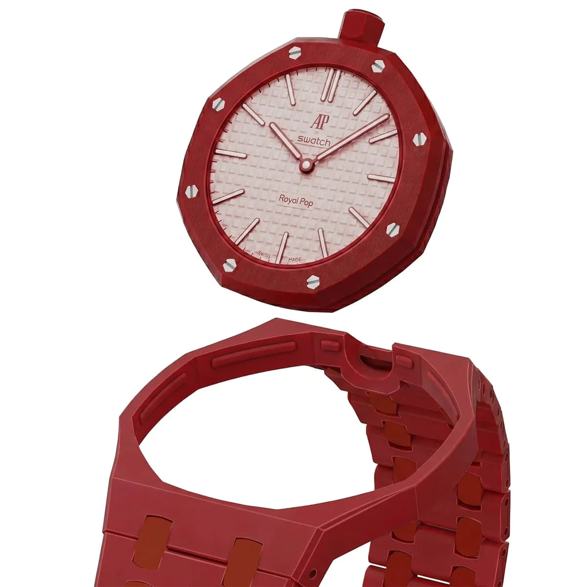 Audemars Piguet x Swatch Royal Pop OTTO ROSSO SSX03R100N Unisex Red Ceramic Watch