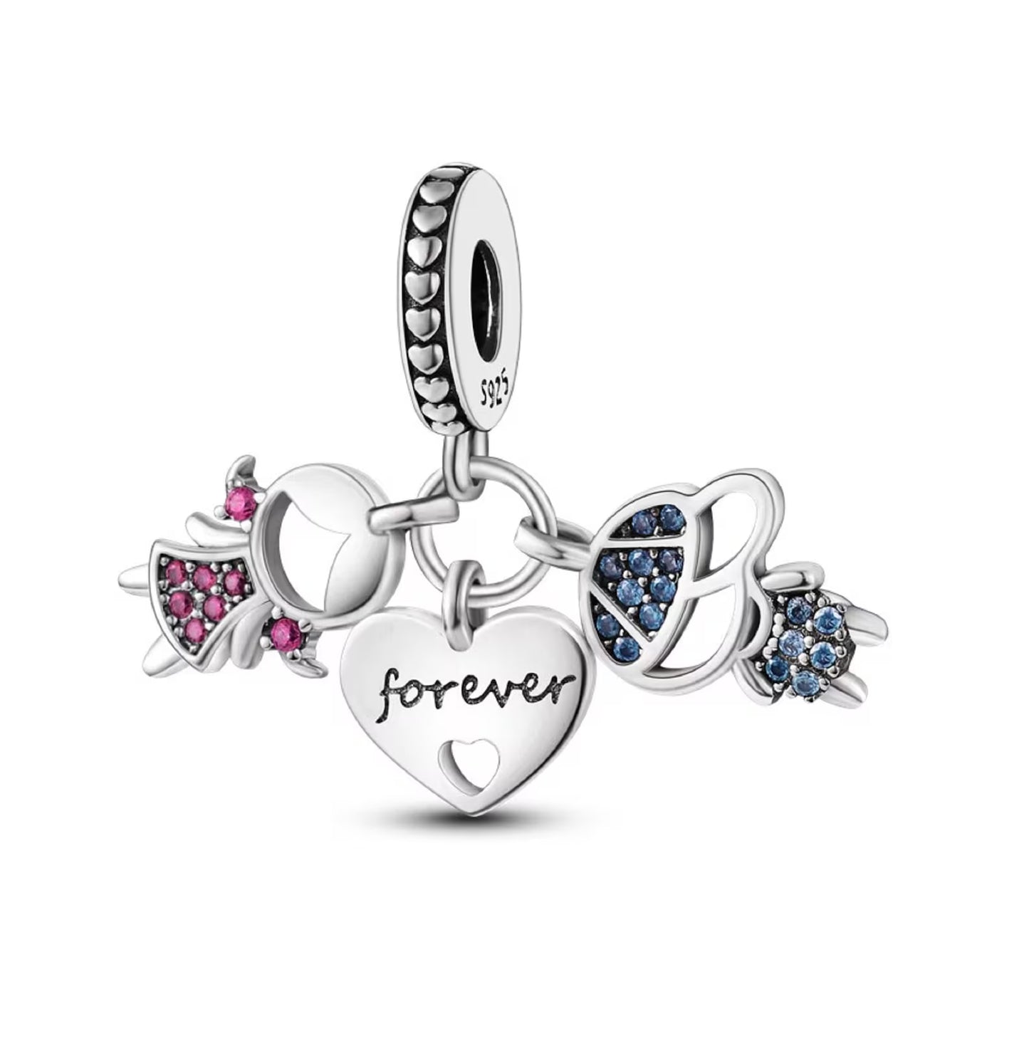Pandora Brother and Sister forever Charm