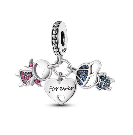 Pandora Brother and Sister forever Charm