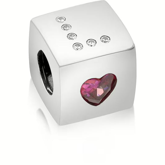 خرزة حب من الفضة الاسترلينية من باندورا بتصميم النرد الزركوني 797811CZR