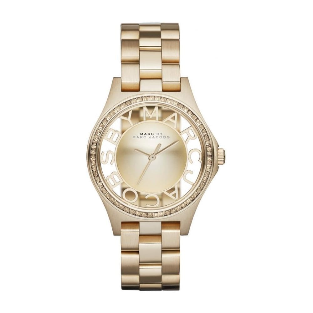 Marc Jacobs Women's MBM3338 Skeleton Gold-Tone Stainless Steel Bracelet Watch