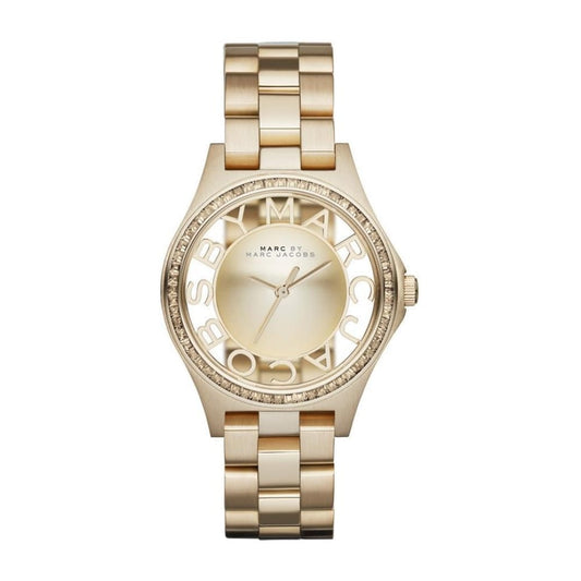 Marc Jacobs Women's MBM3338 Skeleton Gold-Tone Stainless Steel Bracelet Watch