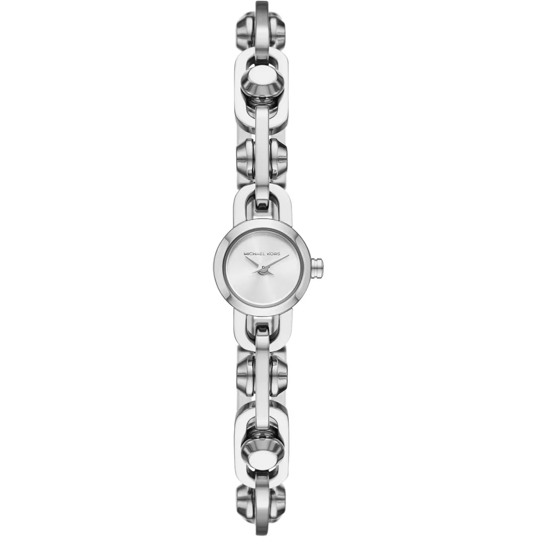 Astor Link Silver-Tone Bracelet Watch MK4872