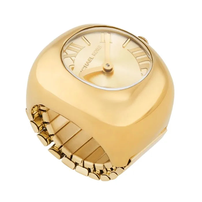 Michael Kors Rylee Two-Hand Gold-Tone Stainless Steel Watch Ring  MK4847