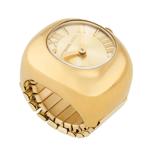 Michael Kors Rylee Two-Hand Gold-Tone Stainless Steel Watch Ring  MK4847