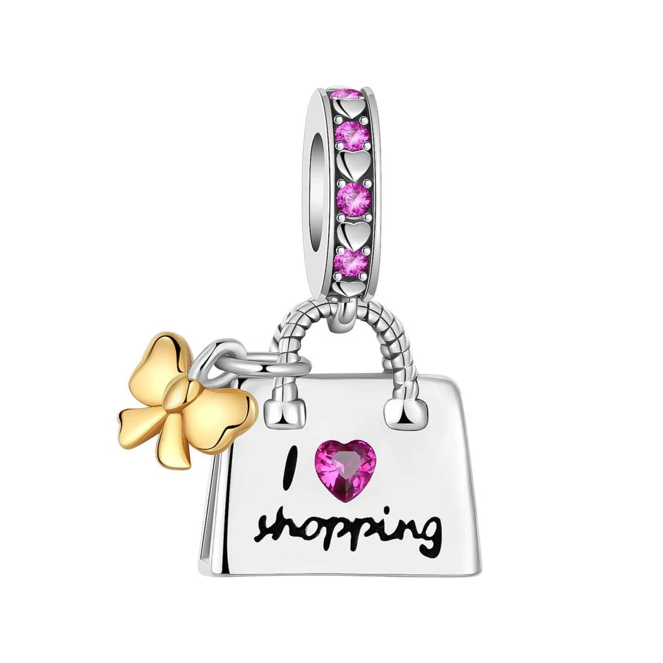Pandora i love shopping bag charm