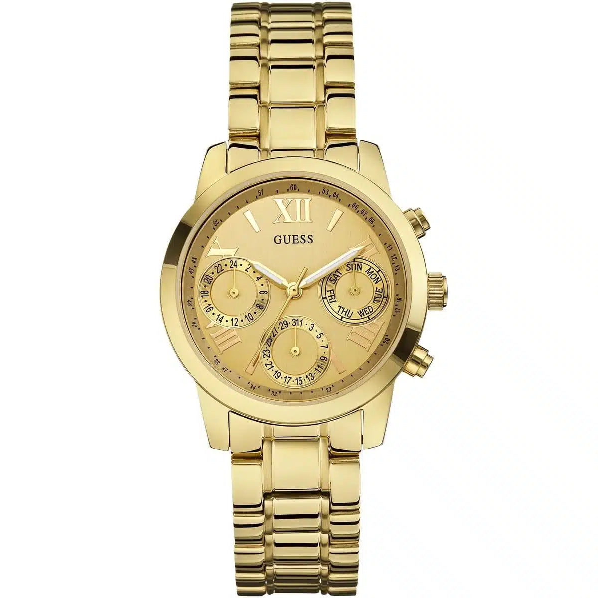 Guess W0448L2 Women's Gold Dial Stainless Steel Band Watch