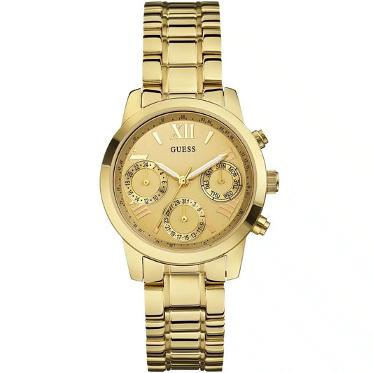 Guess W0448L2 Women's Gold Dial Stainless Steel Band Watch